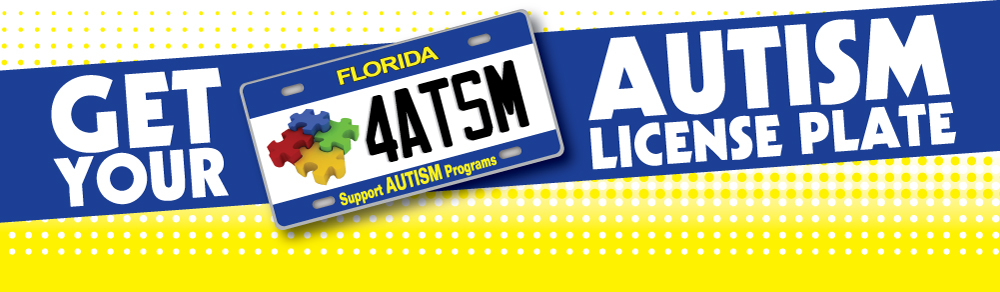 Get your Autism License Plate banner